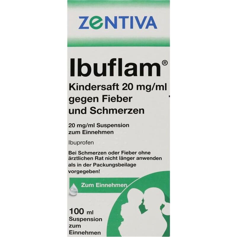 IBUFLAM Kindersaft 20mg/ml gegen Fieber u.Schmerz.